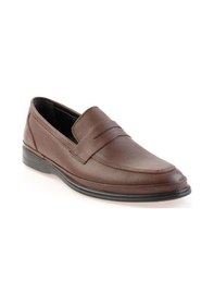 Resim Bambi Kahve Hakiki Deri Erkek Loafer Ayakkabı E01081002803 Kahve 