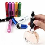 Resim Yeni Renkli 5ML Mini Taşınabilir Seyahat Parfüm Spreyi Boş Seyahat Sonrası Traş Losyonu Moda Alüminyum Yıldız Şekilli Şişe Kendinden Pompalı Alt Cam Parfüm Kozmetik Sprey 