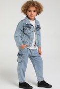 Resim Jack Lions Mojo Erkek Bebek Denim Ceket 22248 Kot Mavi 