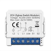 Resim Maggiei Tuya Zigbee 3.0 Akıllı Tekli Yangın Anahtarı Modülü Iki Yönlü Kontrol Desteği Ses Kontrolü Dıy Ev Otomasyonu 2 Çeteli (Yurt Dışından) 