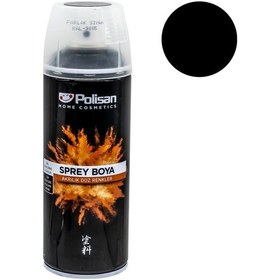 Resim Polisan P7040 Akrilik Sprey Boya 400 ML - Parlak Siyah ral 9005 