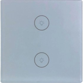 Resim Alpsmart AS872 EU Wifi Akıllı Dokunmatik Çiftli Duvar Lamba Açma Anahtarı Tuya Destekli 