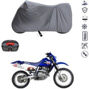 Resim Suzuki DR650 Arka Çanta Uyumlu Motosiklet Branda Su Geçirmez Motor Branda 