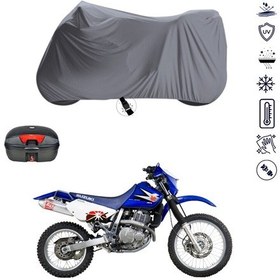 Resim Suzuki DR650 Arka Çanta Uyumlu Motosiklet Branda Su Geçirmez Motor Branda 