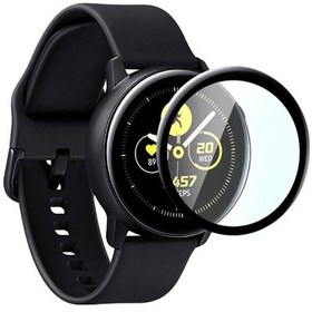 Resim Sm Galaxy Watch Active 2 44Mm 3D Kavisli Pc+Pmma Ekran Koruyucu (392144573)-Siyah 