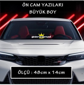Resim personal yazı oto sticker ön arka cam yazısı - tuning modifiye etiket 