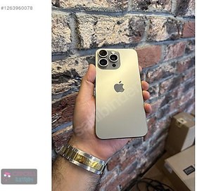 Resim Apple iPhone 15 Pro Max İkinci El YD | 256 GB | Natürel Titanyum 