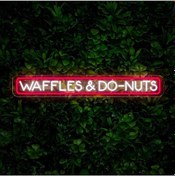 Resim Twins Led Waffles & Do-nuts Yazılı Neon Tabela Pembe Model:model:66793366 Pembe 