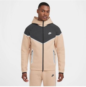 Resim Nike Sportswear Tech Fleece Erkek Bej Sweatshirt Reflektörlü Bej 