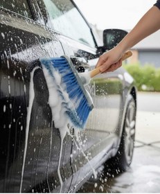 Resim Mutser Büyük Boy Uzun Saplı Oto Yıkama Fırçası | Çizmez Yumuşak Kıl ile Tavan ve Jant Yıkama Çözümü. 