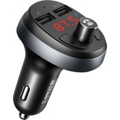 Resim Mcdodo CC-6880 Fm Transmitter 2 Usb Bluetooth 3.1A Siyah Çakmak Şarj Cihazı 