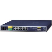 Resim Planet Industrial L2+ 16-Port 10/100/1000T + 4-Port 100/1000X SFP Managed Ethernet Switch 