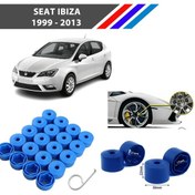 Resim Otozet - Seat İbiza Bijon Civata Kapağı Mavi Renk 20 Adetli Set 17mm 1k06011739b9 
