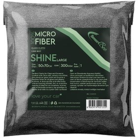 Resim Smartbee Shıne Mikrofiber Kalın Oto Cam Bezi 50 70 300gsm Gri 