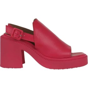 Resim Bueno Shoes Fuşya Deri Kadın Topuklu Sandalet 01WY12700 01WY12700 