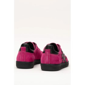 Resim Dericlub Marine Kadın Günlük Bağcıklı Spor Ayakkabı Gerçek Deri Fuşya 