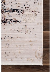 Resim Nostalgia Salon Halısı A3010c Bej Lacivert Renkli 