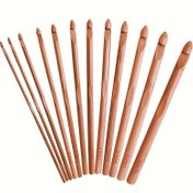 Resim 12 adet Yüksek Kaliteli Karbonize Ahşap Crochet Çubuğu Seti, Kendin Yap Sweaters, Ayakkabılar, Şapkalarda Kullanılabilir - Çoklu Boyutlar 3mm-10mm, Ergonomik Tutuşlu Örgü İğneleri, Düz Yapım Spinning Çubukları, El Sanatları Projeleri, Crochet Aksesuarları 