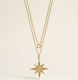 Resim KUZEY YILDIZI KOLYE - 45cm / Gold 