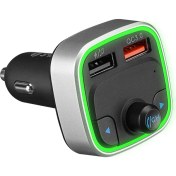 Resim S-Link SL-BT401 Rgb Bluetooth V5.0 LED Ekran Tf Kart 64G(MAX) Çift USB QC3.0+5V/2.4A Hızlı Şarjlı Fm Transmitter 