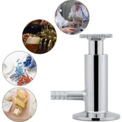 Resim Lemestar Sus304 Paslanmaz Çelik Hızlı Montajlı Örnekleme Valfi, 50.5mm Kelepçe, Dairesel Kolu, Endüstriyel Kullanım İçin Dayanıklı Ve Korozyona Dayanıklı 