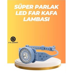 Resim Bfs Suya Dayanıklı Led Kafa Lambası Outdoor Kullanım Çok Renkli 