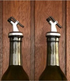 Resim BÜYÜLÜ HOME 2'li Kapaklı Şişe Ucu Servis Aparatı Damlalık Yağdanlık Tıpa 