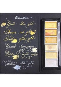 Resim Zig Kuretake Gansai Tambi Sulu Boya Seti Starry Colors 6'lı 