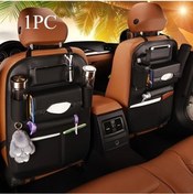 Resim Dashanshop Siyah 1 Adet Katlanır Araç Kolçak Saklama Çantası Doku Kutusu Çöp Kutusu Universal 