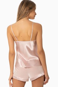 Resim Pierre Cardin Kadife Saten Kadın Şort & Kombi Takım - 440 Pudra 