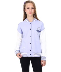 Resim Toontoy Kız Çocuk Nakışlı Kolej Hırka Mavi 