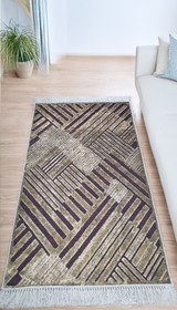 Resim Dekhera Ömür Yıkanabilir Halı 5722 Gold - 140X300 / Deri Taban 