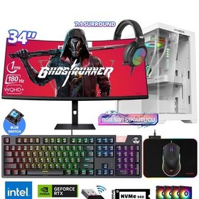 Resim Xaser Delux X104 i5-14400F 16 GB 512 GB M.2 NVMe SSD 8 GB RTX4060 34" Free Dos Masaüstü Oyuncu Bilgisayarı 