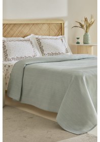 Resim Karaca Home Roshell %100 Pamuk Tek Kişilik Pike Takımı Adaçayı Adaçayı 