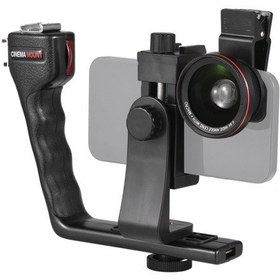 Resim Springsun Telefon Gimbal Seti: Makro Lens, Titreşim Önleyici, Bluetooth Kumandalı Profesyonel Çekim Aksesuar Paketi Siyah 
