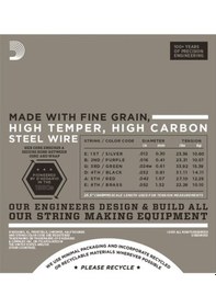 Resim D'addario Ehr350 Elektro Tel Set Half Round Jazz Lıte 