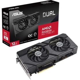 Resim ASUS DUAL Radeon RX 7700 XT OC 12GB GDDR6 192 Bit Ekran Kartı 