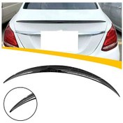 Resim Mercedes C W205 Amg Bagaj Üstü Spoiler Parlak Siyah Spoyler Plastik İthal 2014-2019 