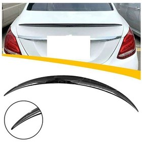 Resim Mercedes C W205 Amg Bagaj Üstü Spoiler Parlak Siyah Spoyler Plastik İthal 2014-2019 