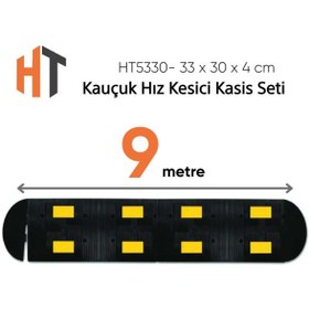 Resim Hayat Trafik Kauçuk Hız Kesici Kasis Seti 9 metre - EKO 