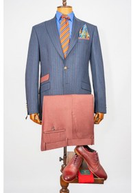 Resim Erkek Kruvaze İkili Takım Açık Mavi 