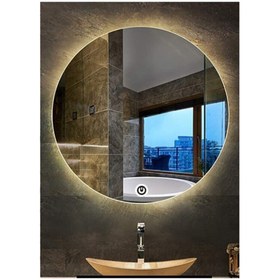 Resim GLOBAL LED MIRROR 75 Cm Dokunmatik Tuşlu Yuvarlak Ledli Ayna Banyo Aynası Dekoratif Ayna Boy Ayna Salon Duvar Ayna 
