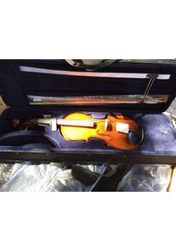 Resim Paganini Mv100 Mat Antik Profesyonel Kare Kutulu Keman Seti 