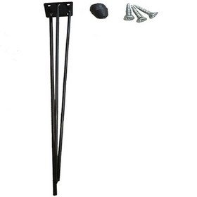 Resim Metal Firkete Ayak 42 Cm 4lü Set Masa Orta Sehpa Zigon Kütük Ayak 