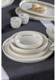 Resim Neva N3456 Velvet Platin 28 Parça Yaldızlı Porselen Yemek Takımı 