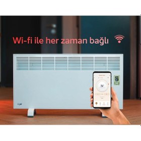 Resim İvigo EPK4590W25B 2500 W Wi-Fi Uzaktan Erişimli Konvektör Isıtıcı Beyaz 