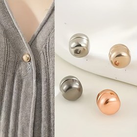 Resim 4/8 Adet Moda Gömlek ve Pantolon Manyetik Klips, Kompakt Çıkarılabilir Manyetik Bağlantılar - Gömlekler, Yaka, Kol Düğmeleri, Eşarplar İçin Uygun - Karışık Renkli Dekoratif Aksesuar 
