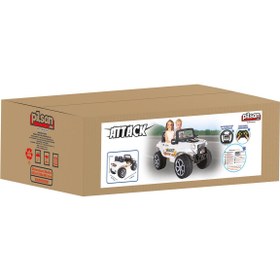 Resim Pilsan Attack Çift Kişilik Akülü Araba 12V Kumandalı - Standart / Standart 