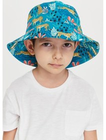 Resim Benitto Kids Erkek Çocuk Desenli Bucket Şapka 7009-mavi Mavi 