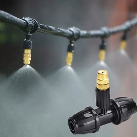 Resim 10 Adet Otomatik Sulama Sistemi Ev Tipi Atomize Püskürtme Başlığı Bitki Sprey Toz Azaltma Bahçe Sulama Zamanlayıcı 